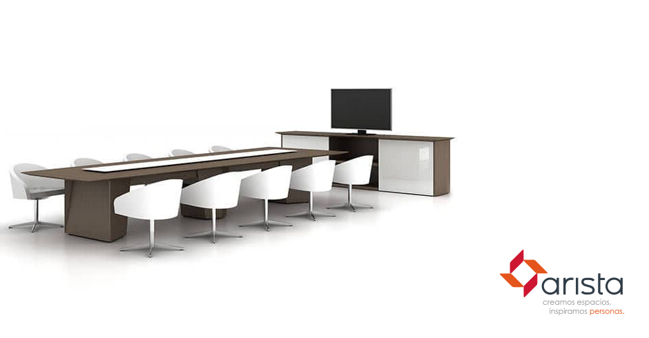 5 tipos de mesas para salas de conferencias