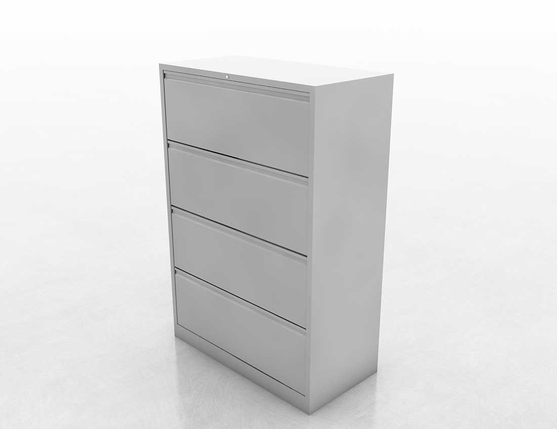 Archivo Lateral Metálico de 4 Gavetas